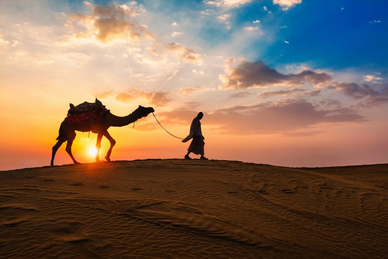 Overnight luxury desert camp in Sam Jaisalmer